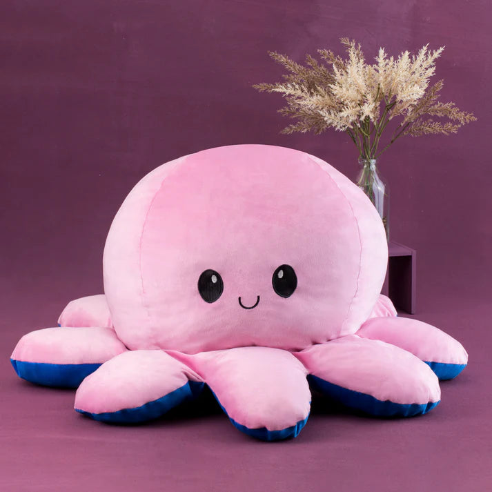 GIANT Reversible Octopus | Blue-Pink | 80cm