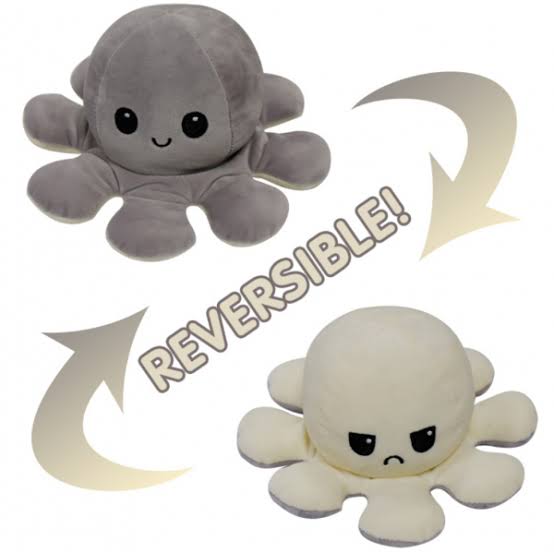 Reversible Octopus | White-Grey