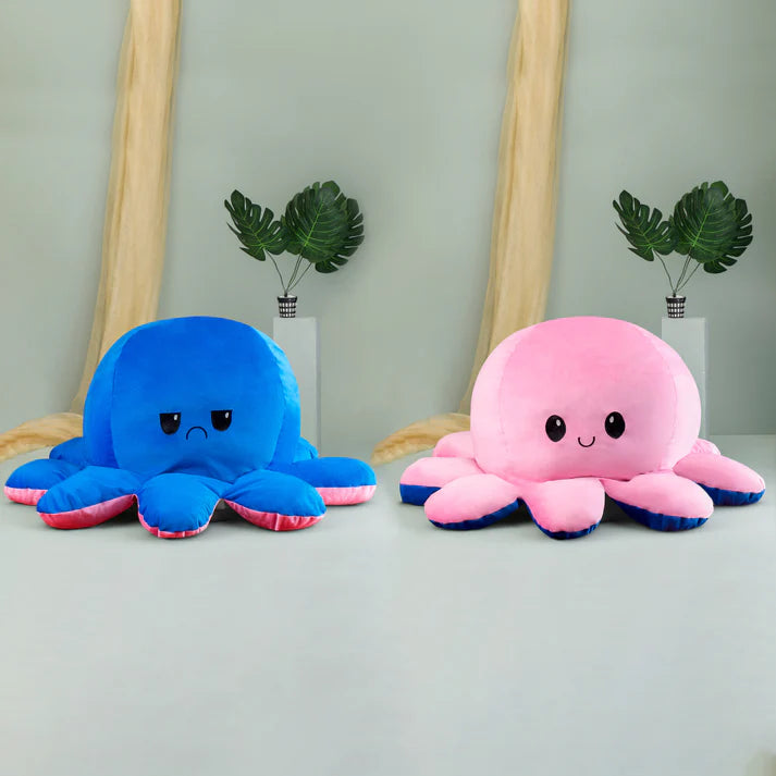GIANT Reversible Octopus | Blue-Pink | 80cm