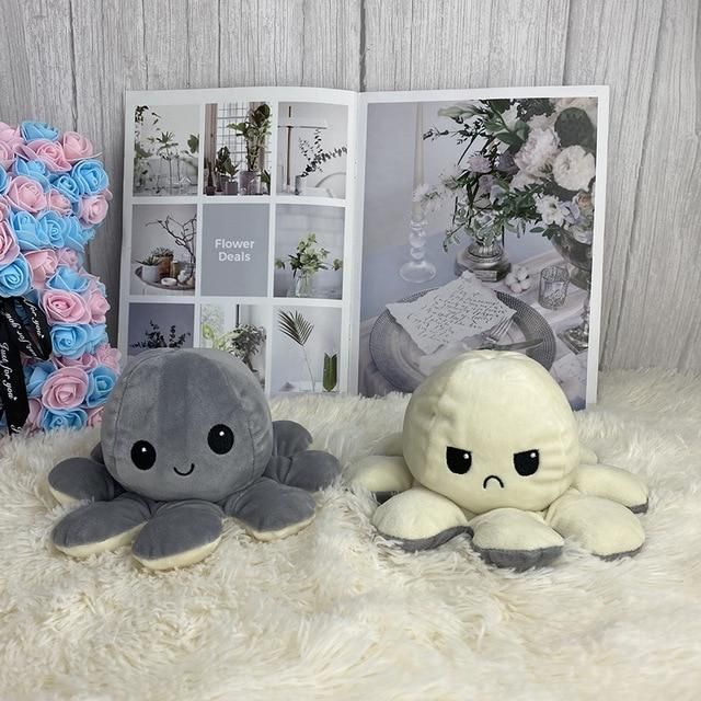Reversible Octopus | White-Grey