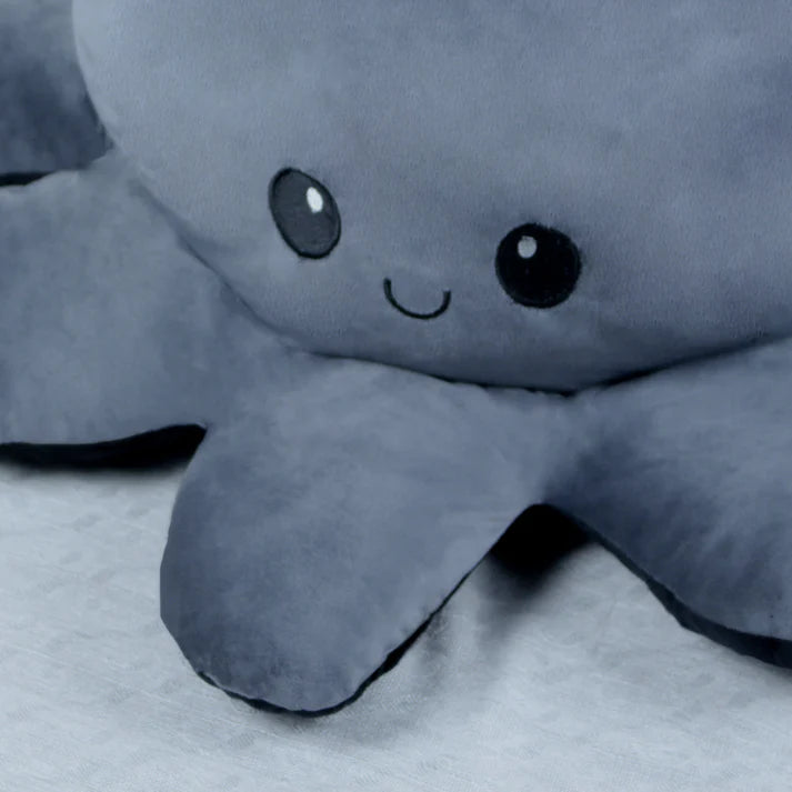 GIANT Reversible Octopus | Black-Grey | 80cm
