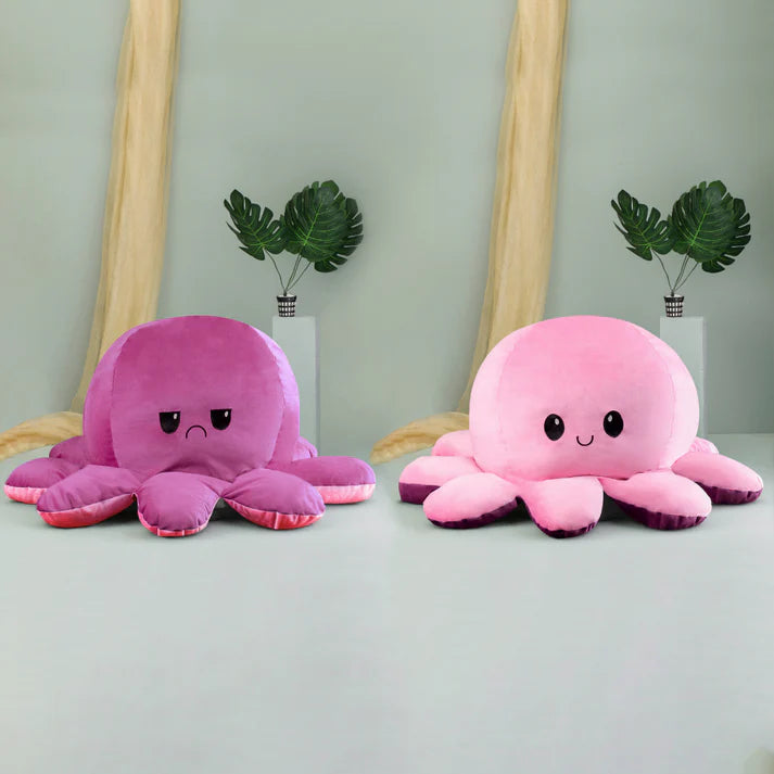GIANT Reversible Octopus | Light Pink-Dark Pink | 80cm